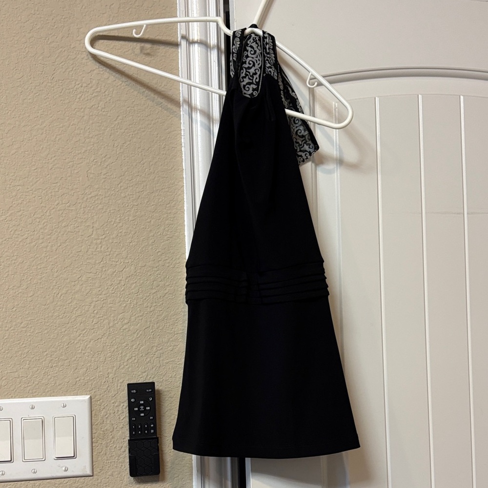 WHBM Elegant Black Halter top